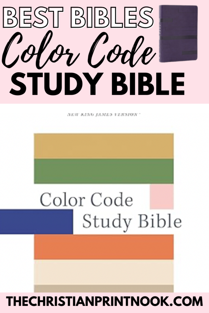 Best Bibles Color Code Study Bible Review Pin Image 1